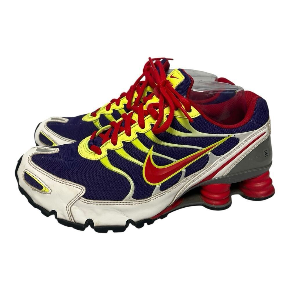 Nike ID Shox Shoes Womens Size 9.5 purp/red/yel. 898281-992